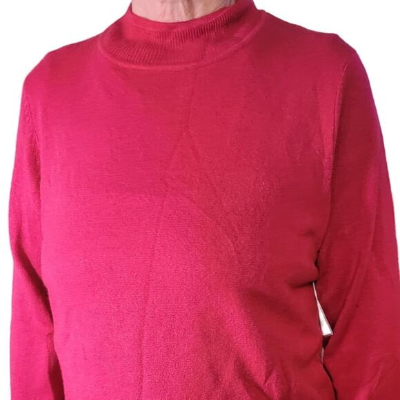 NWT Sag Harbor Fuzzy Knit Sweater XL Hot Pink Magenta Soft Cozy Cottagecore - Picture 3 of 12